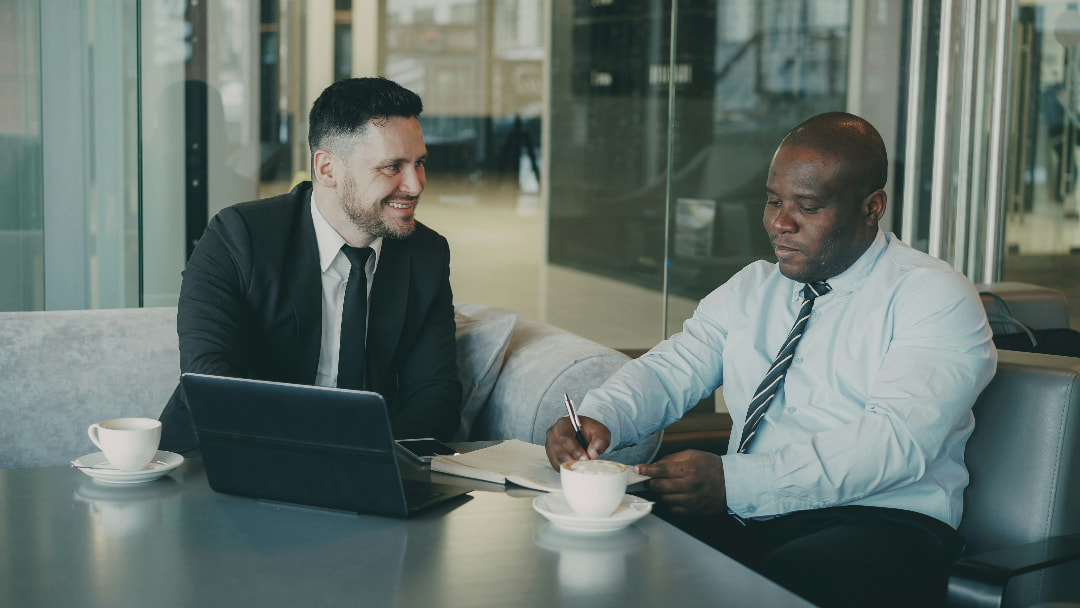 Businessman signing a contract